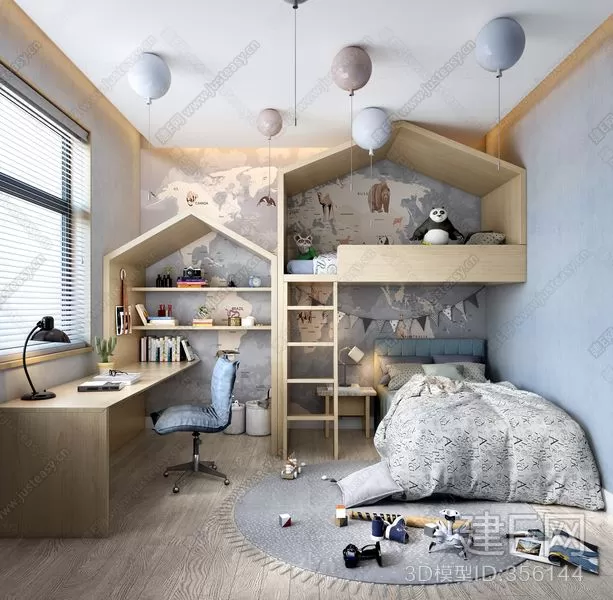 CHILDROOM – 3D SCENES – VRAY – 166