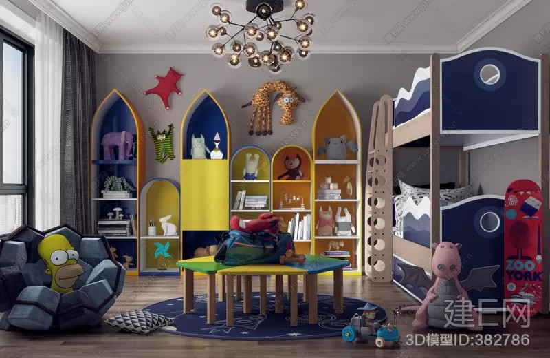 CHILDROOM – 3D SCENES – VRAY – 177