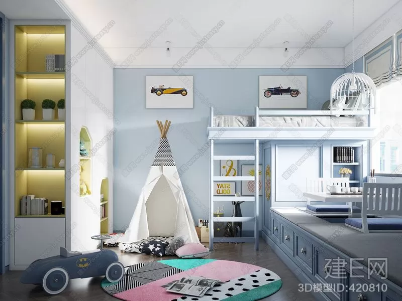 CHILDROOM – 3D SCENES – VRAY – 188