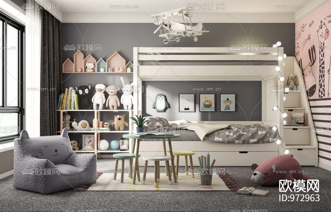 CHILDROOM – 3D SCENES – VRAY – 190