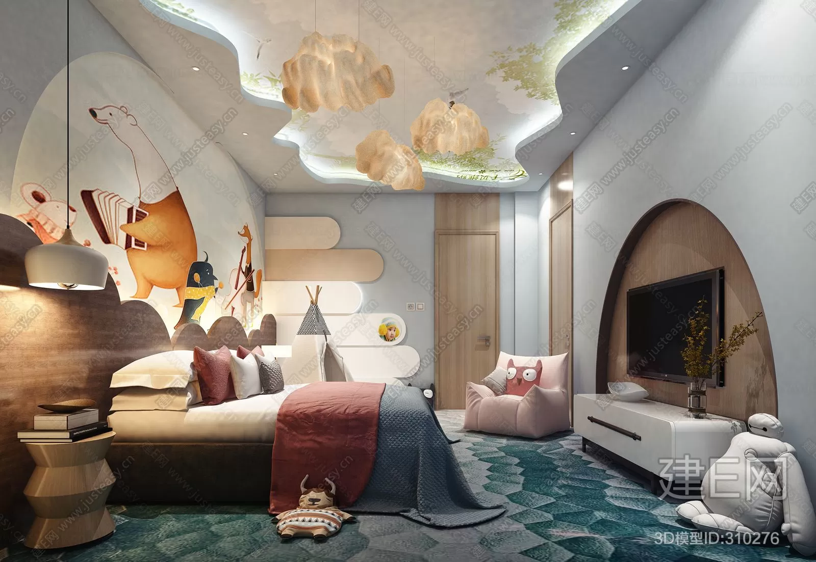 CHILDROOM – 3D SCENES – VRAY – 196