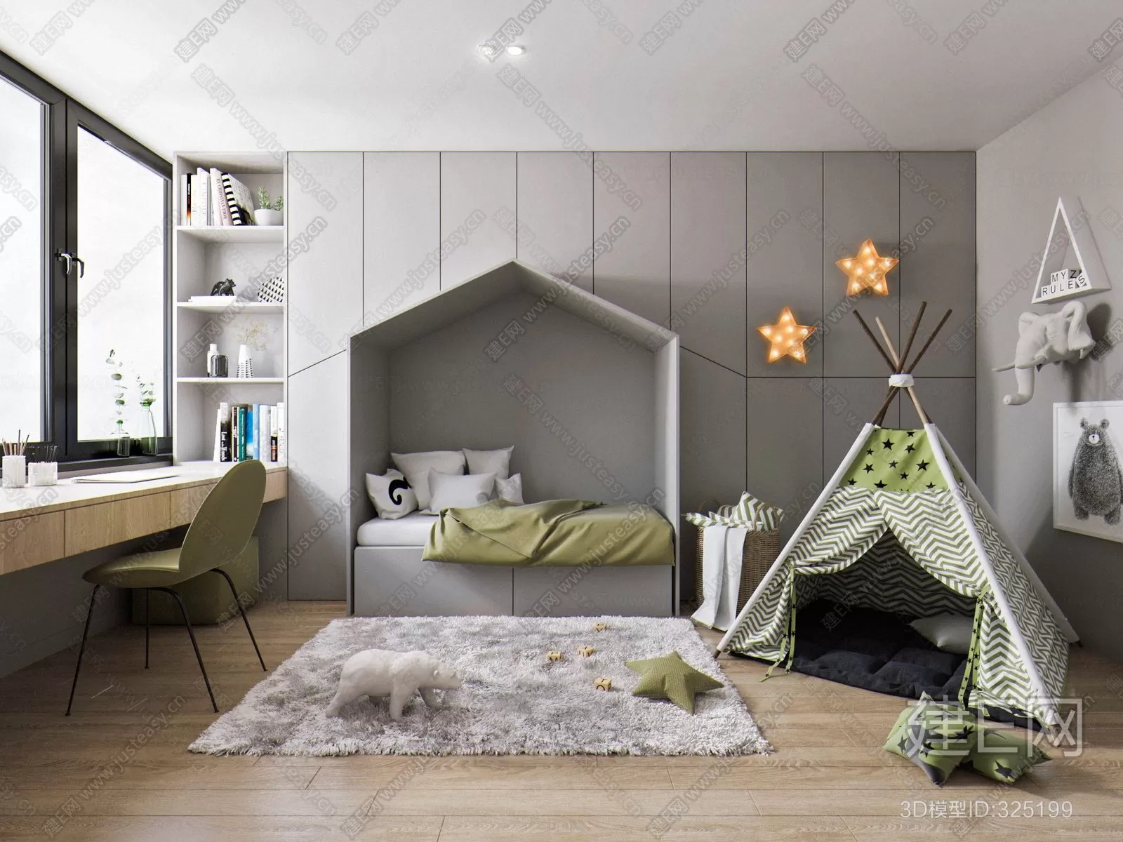CHILDROOM – 3D SCENES – VRAY – 206