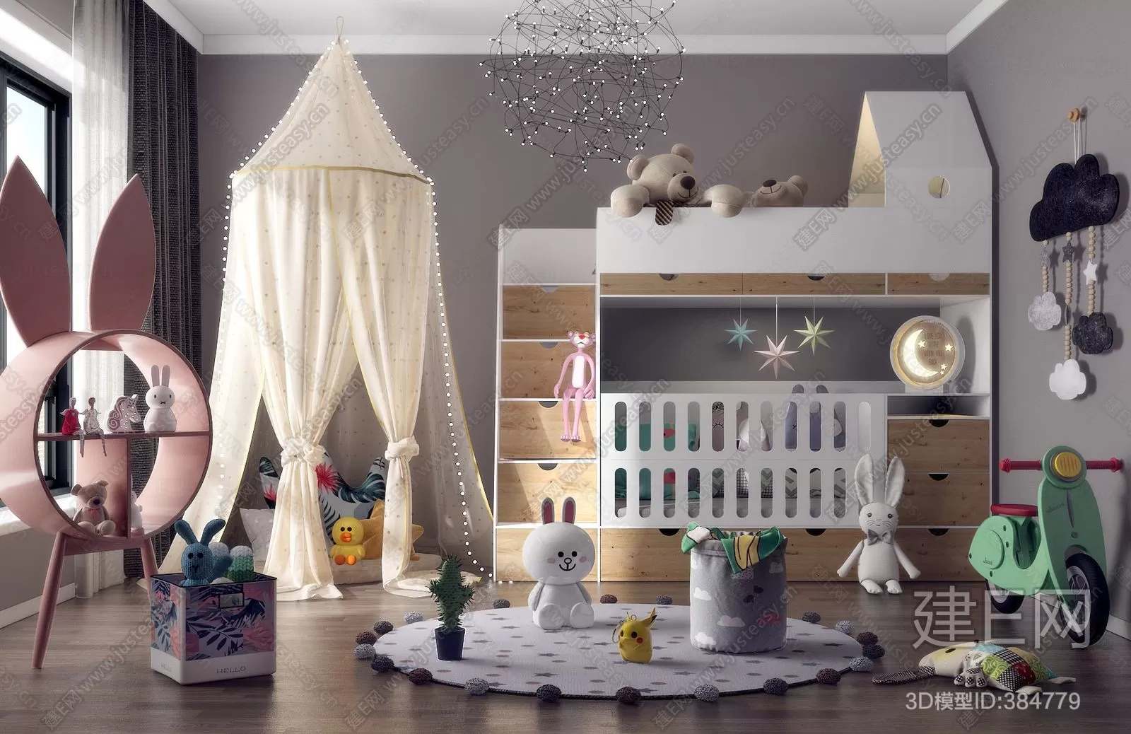 CHILDROOM – 3D SCENES – VRAY – 225