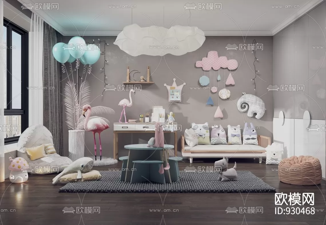 CHILDROOM – 3D SCENES – VRAY – 246