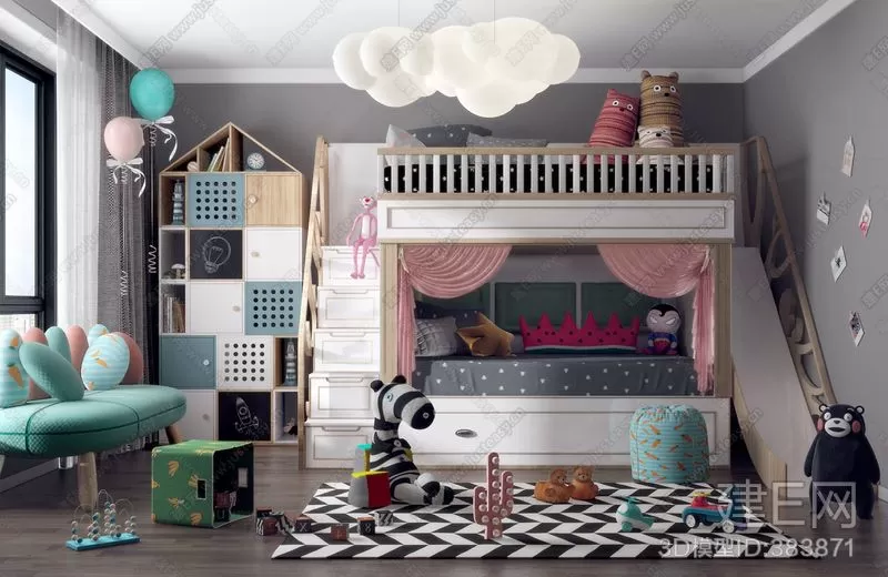 CHILDROOM – 3D SCENES – VRAY – 279
