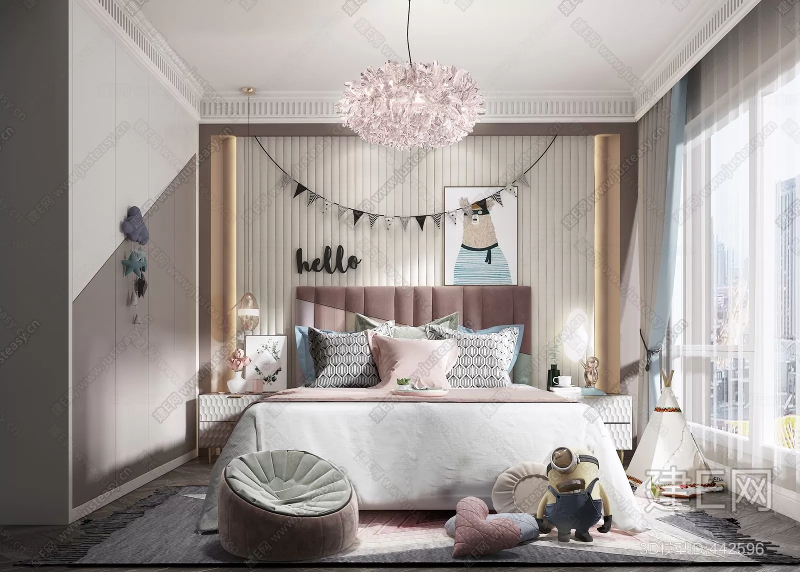 CHILDROOM – 3D SCENES – VRAY – 296