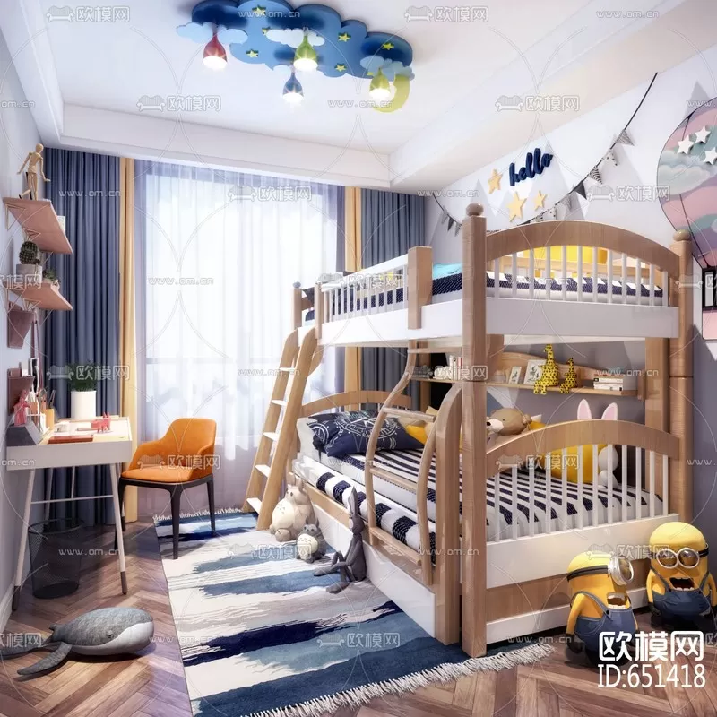 CHILDROOM – 3D SCENES – VRAY – 371 CHILDROOM – 3D SCENES – VRAY – 371