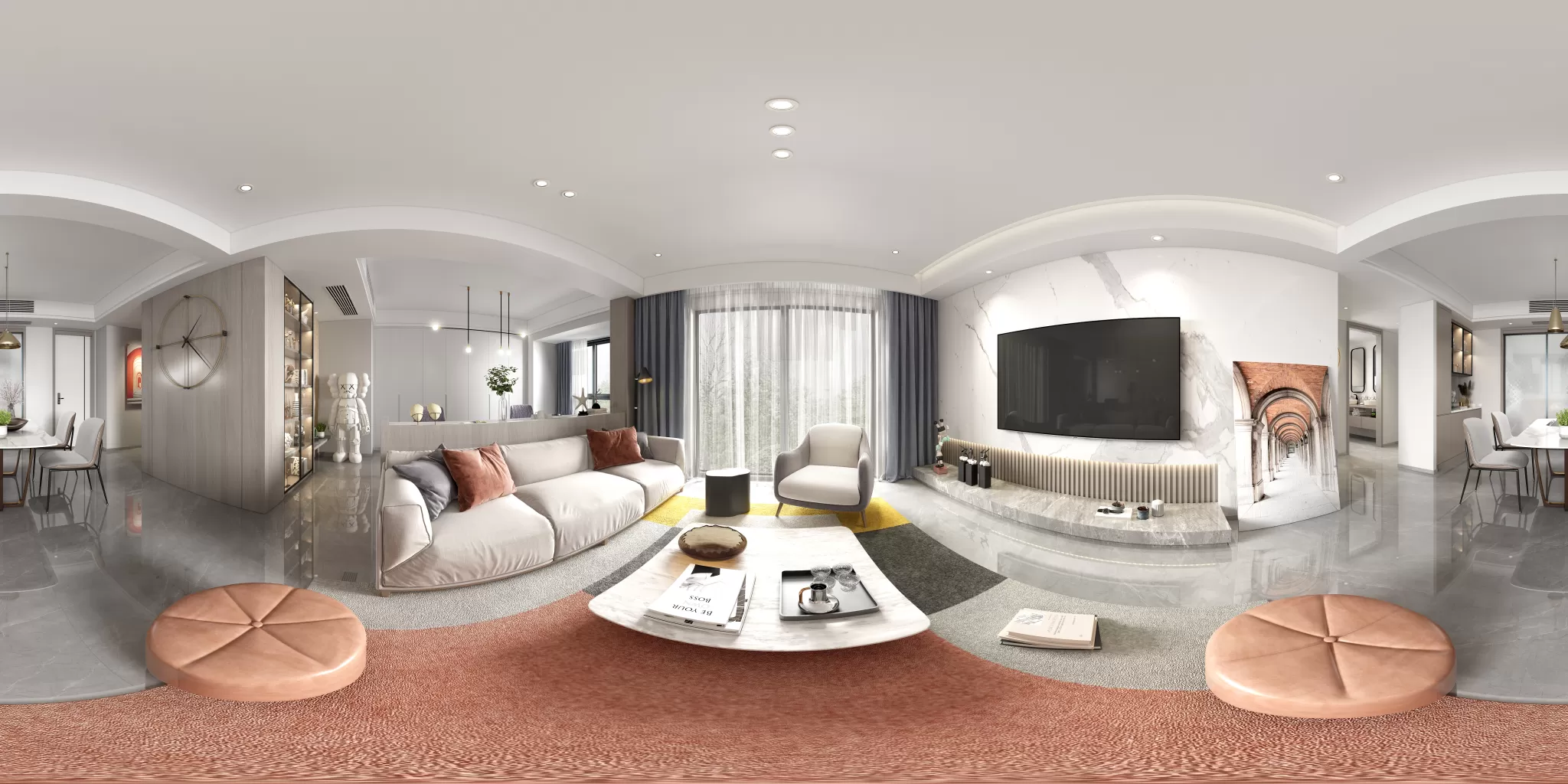 HOUSE SPACE – MODERN STYLES – 3DSKY – 003 – VRAY