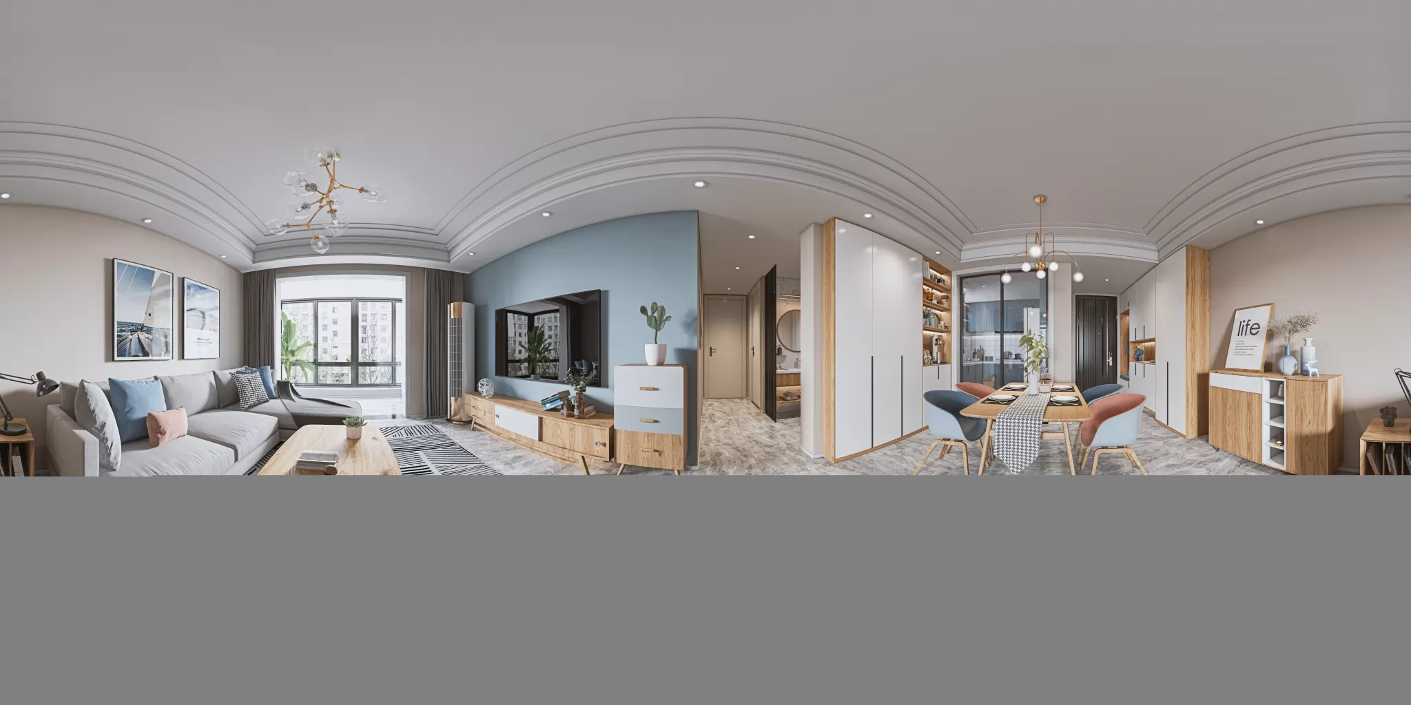 HOUSE SPACE – NORDIC STYLES – 3DSKY – 006 – VRAY