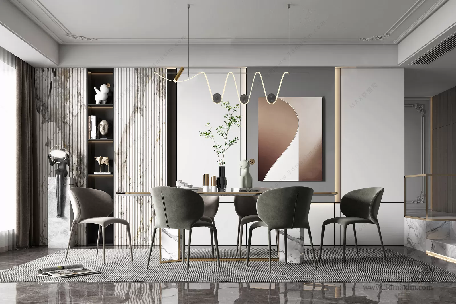 Dining Room – Interior Design – Modern Design – 053