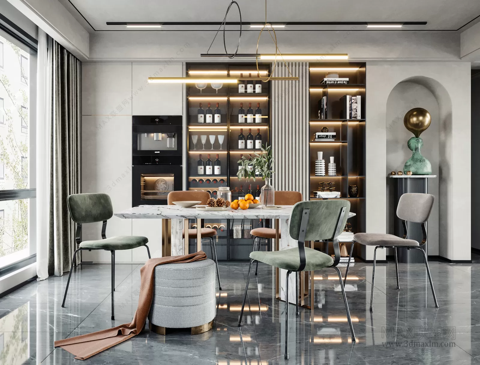 Dining Room – Interior Design – Modern Design – 057 Dining Room – Interior Design – Modern Design – 057