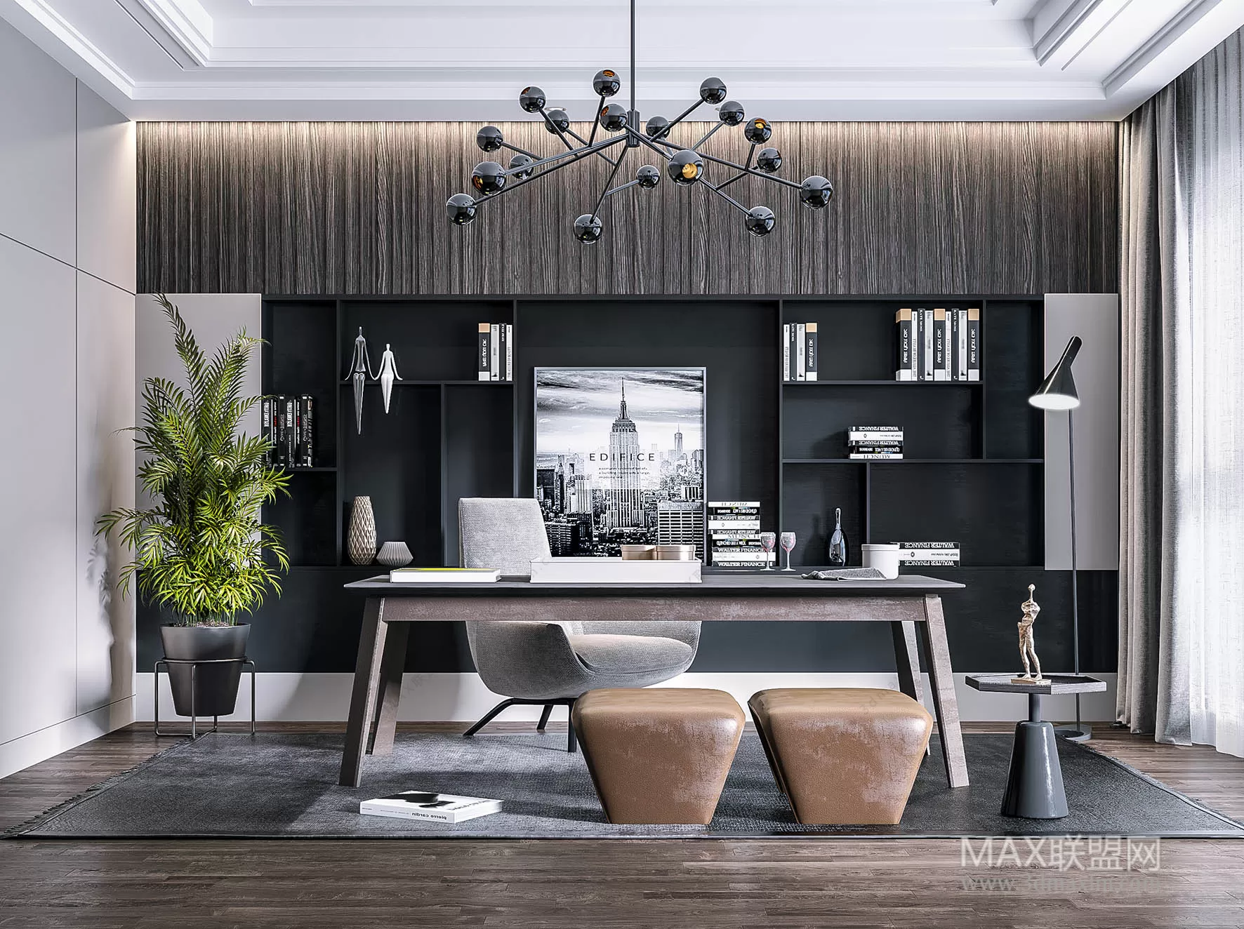 Home Office – Interior Design – Modern Design – 003