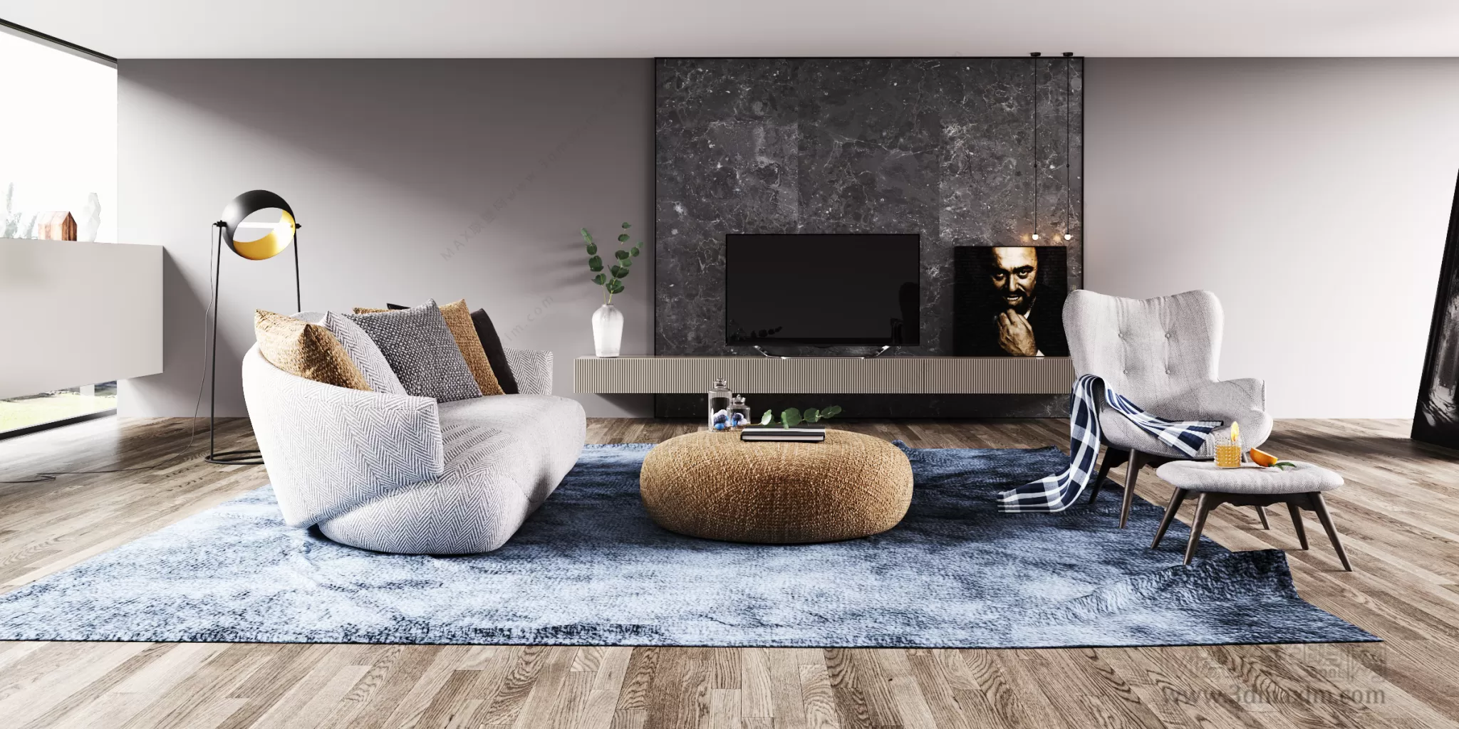 Living Room – Interior Design – Nordic Design – 002