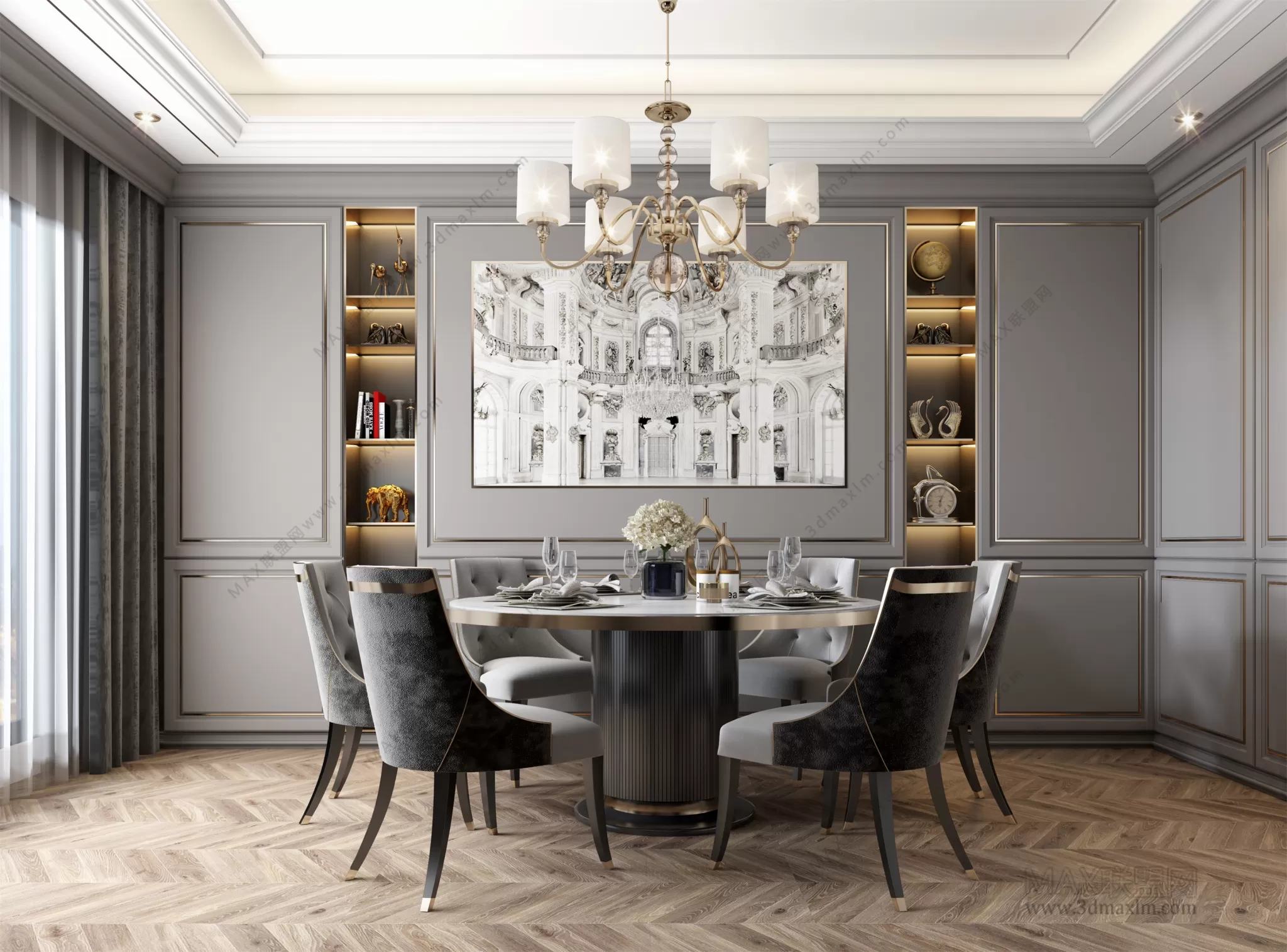 Dining room – Interior Design – European Design – 001 Dining room – Interior Design – European Design – 001