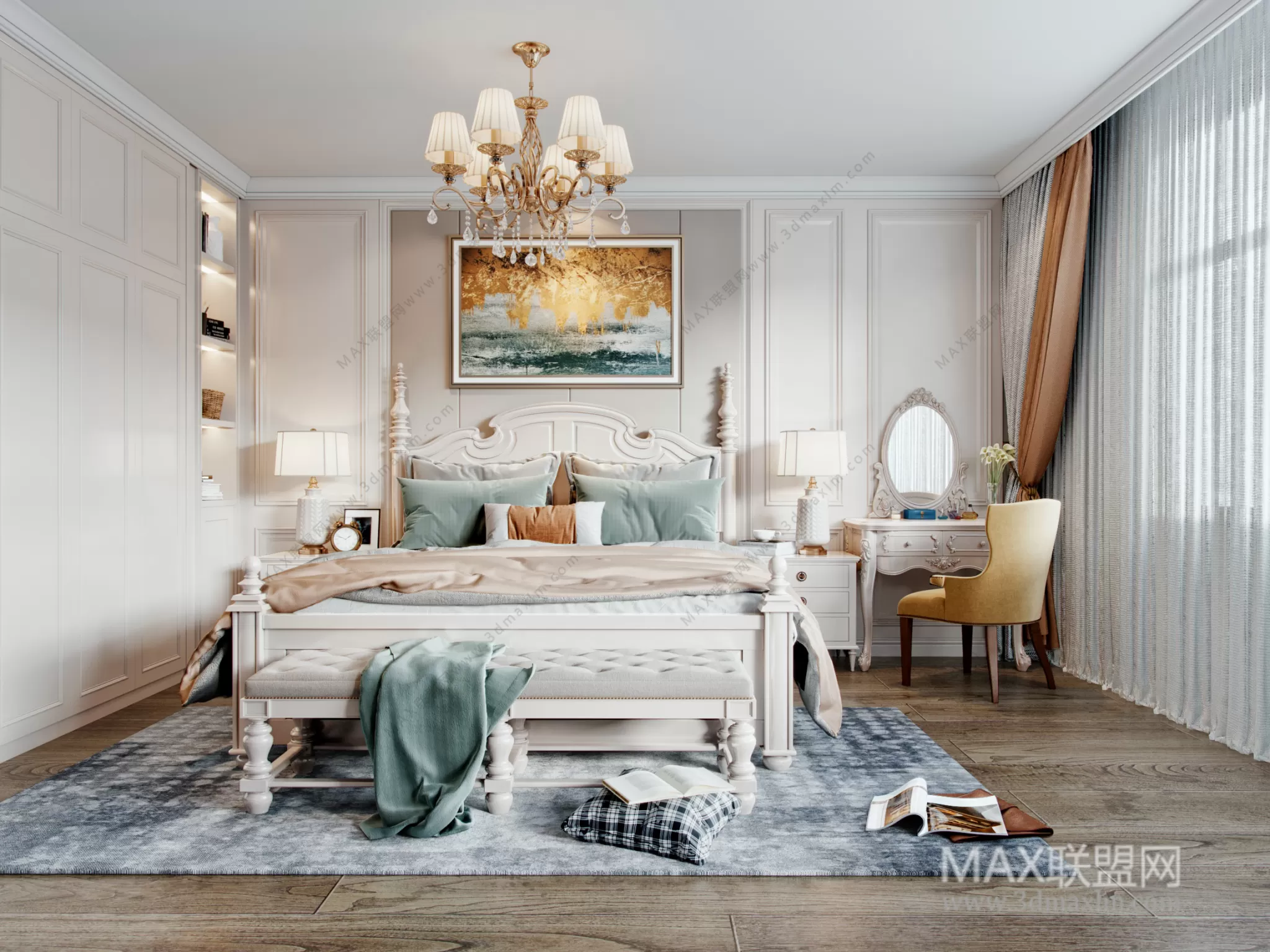 Bedroom – Interior Design – American Design – 004