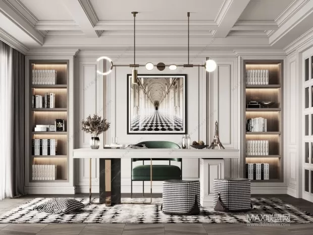 Home Office – Interior Design – American Design – 001