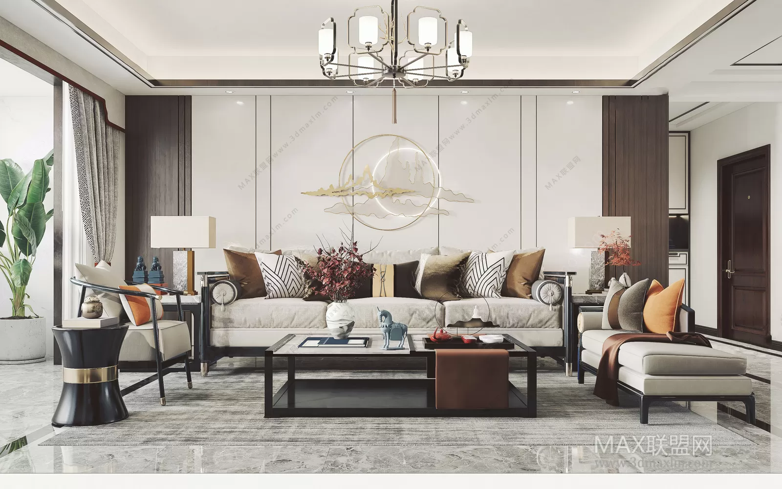 Living Room – Interior Design – Chinese Design – 004