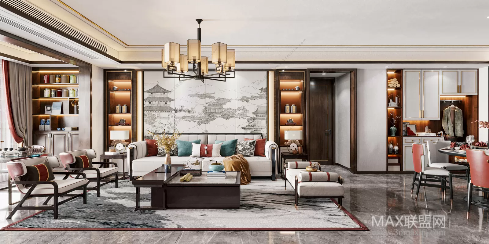 Living Room – Interior Design – Chinese Design – 008