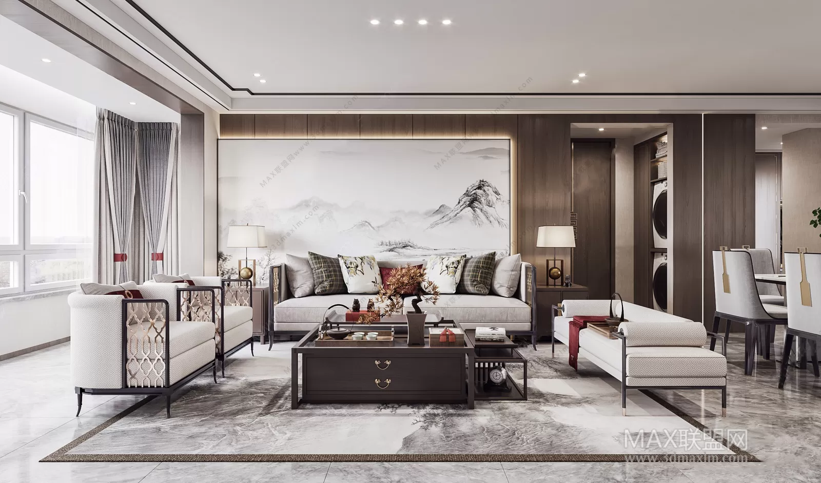 Living Room – Interior Design – Chinese Design – 009