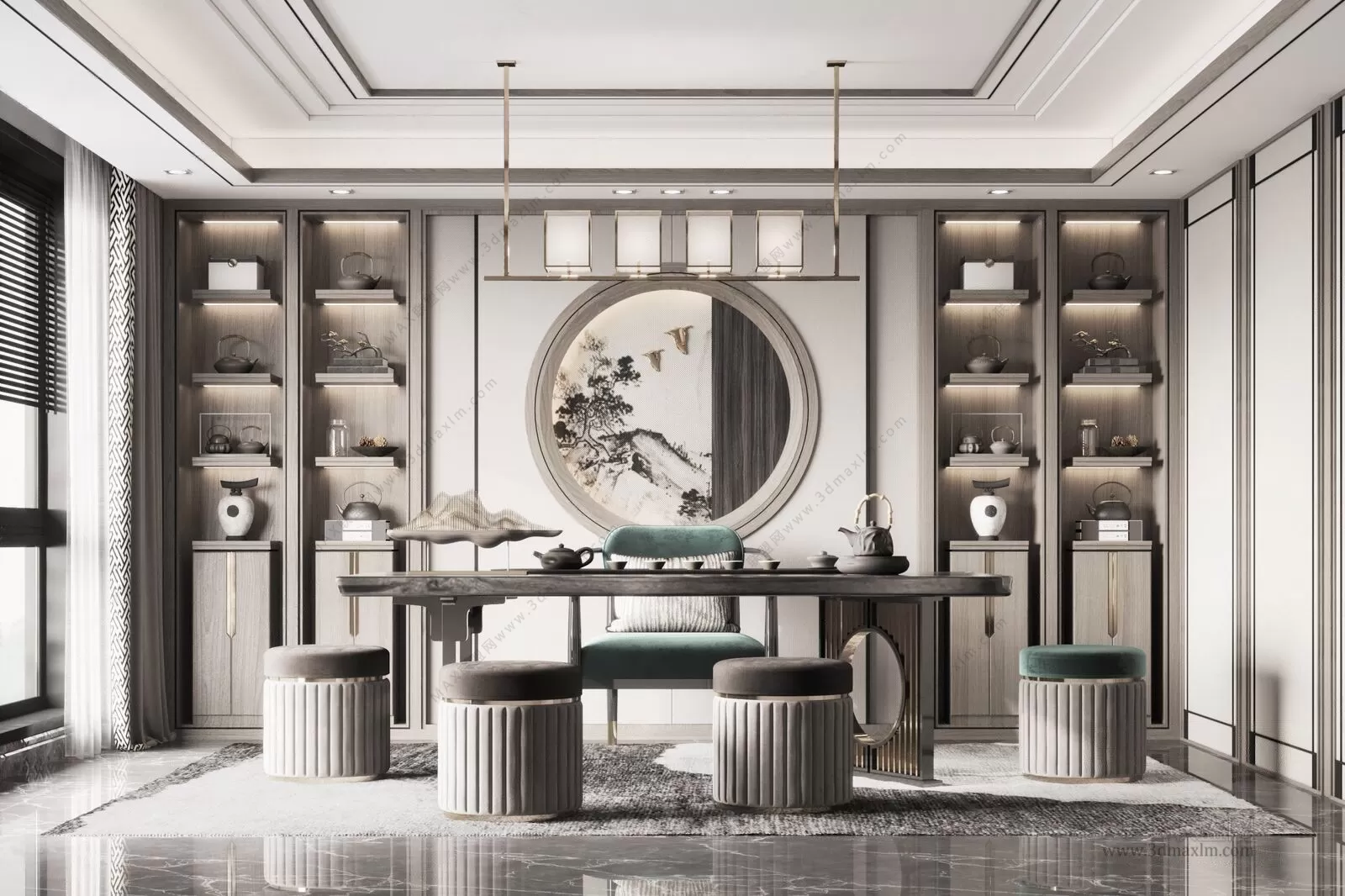 Home Office – Interior Design – Chinese Design – 004