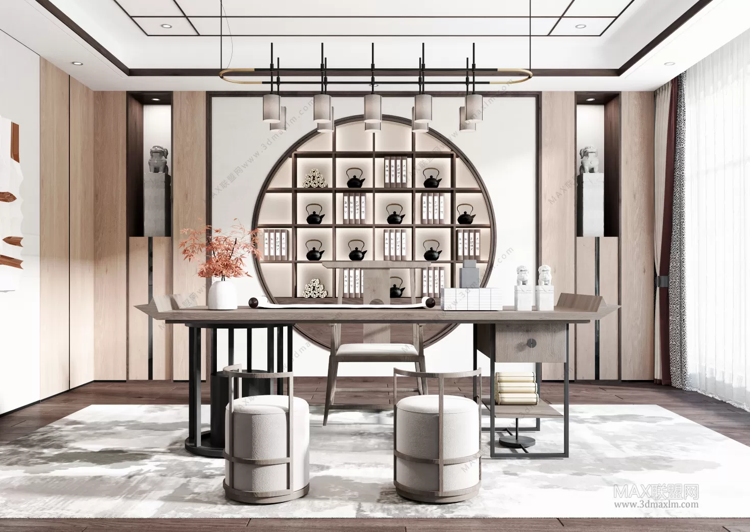 Home Office – Interior Design – Chinese Design – 005