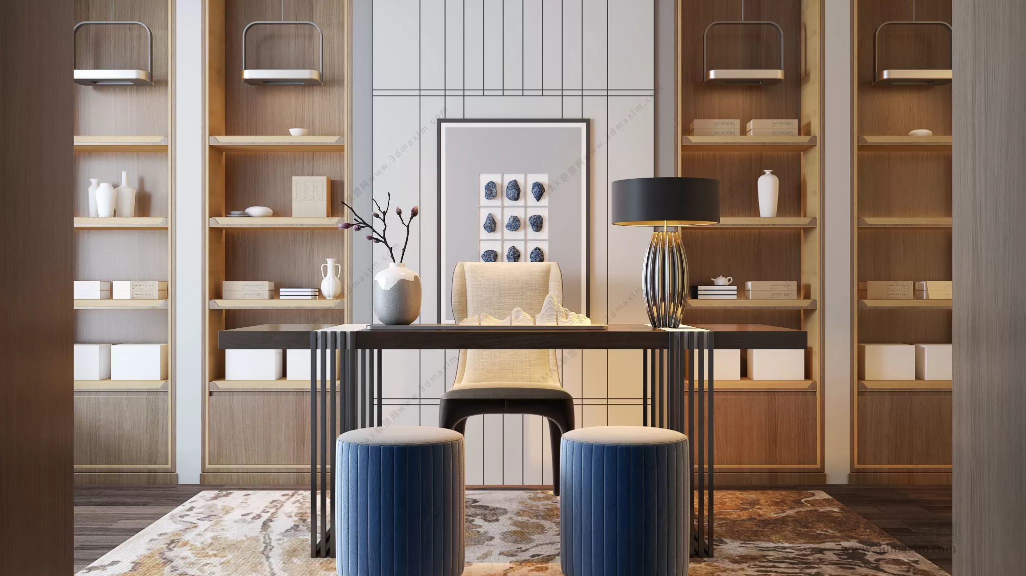 Home Office – Interior Design – Chinese Design – 008