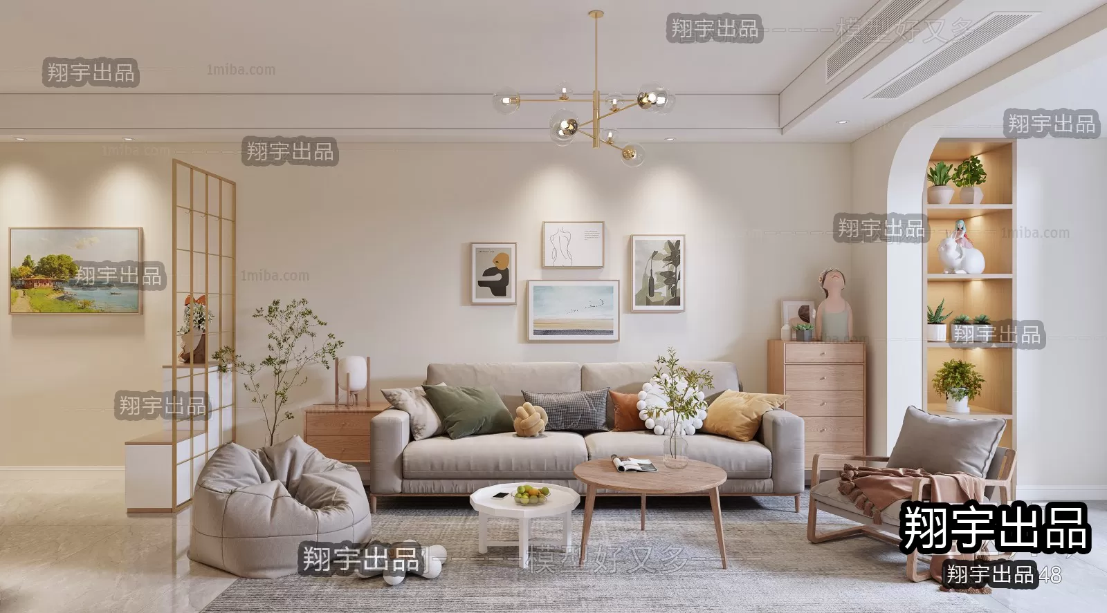 Living Room – Scandinavian architecture – 001