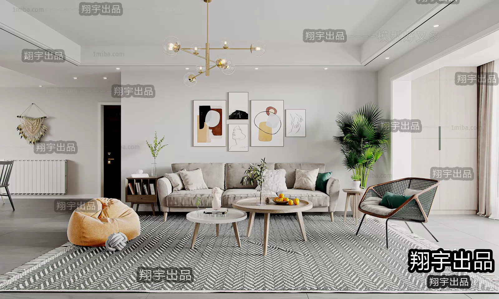 Living Room – Scandinavian architecture – 009