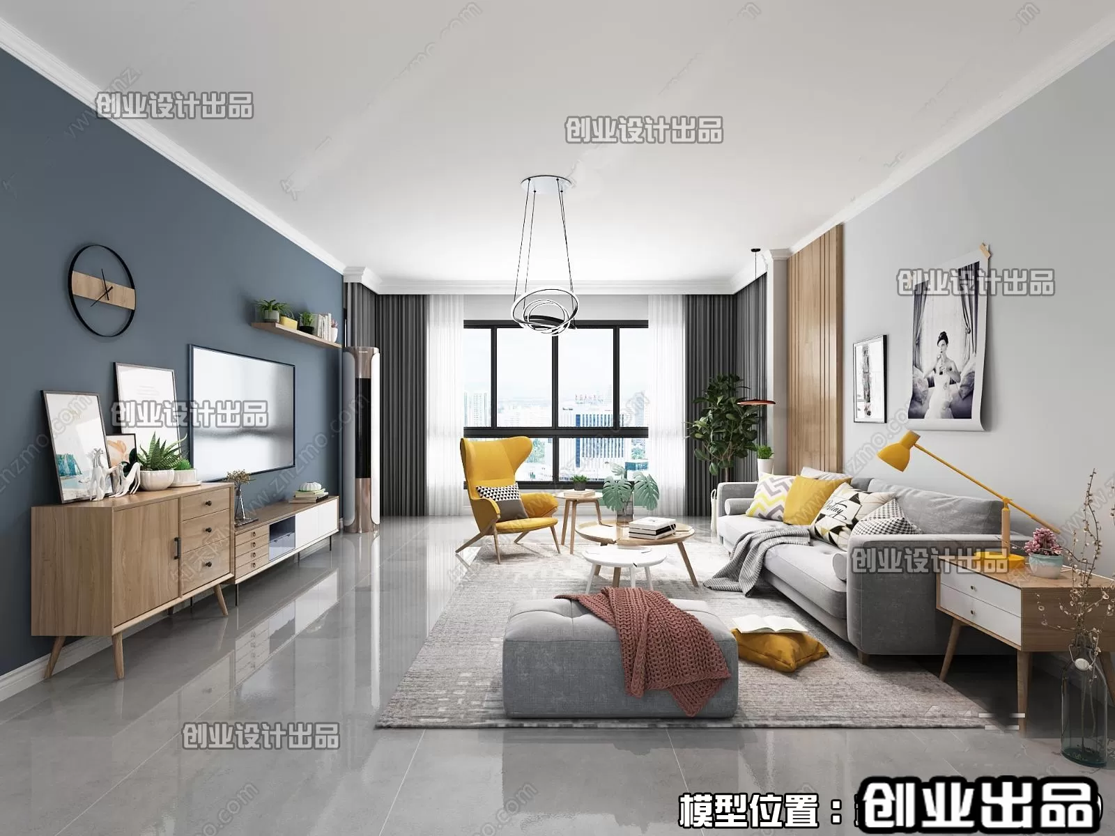 Living Room – Scandinavian architecture – 029