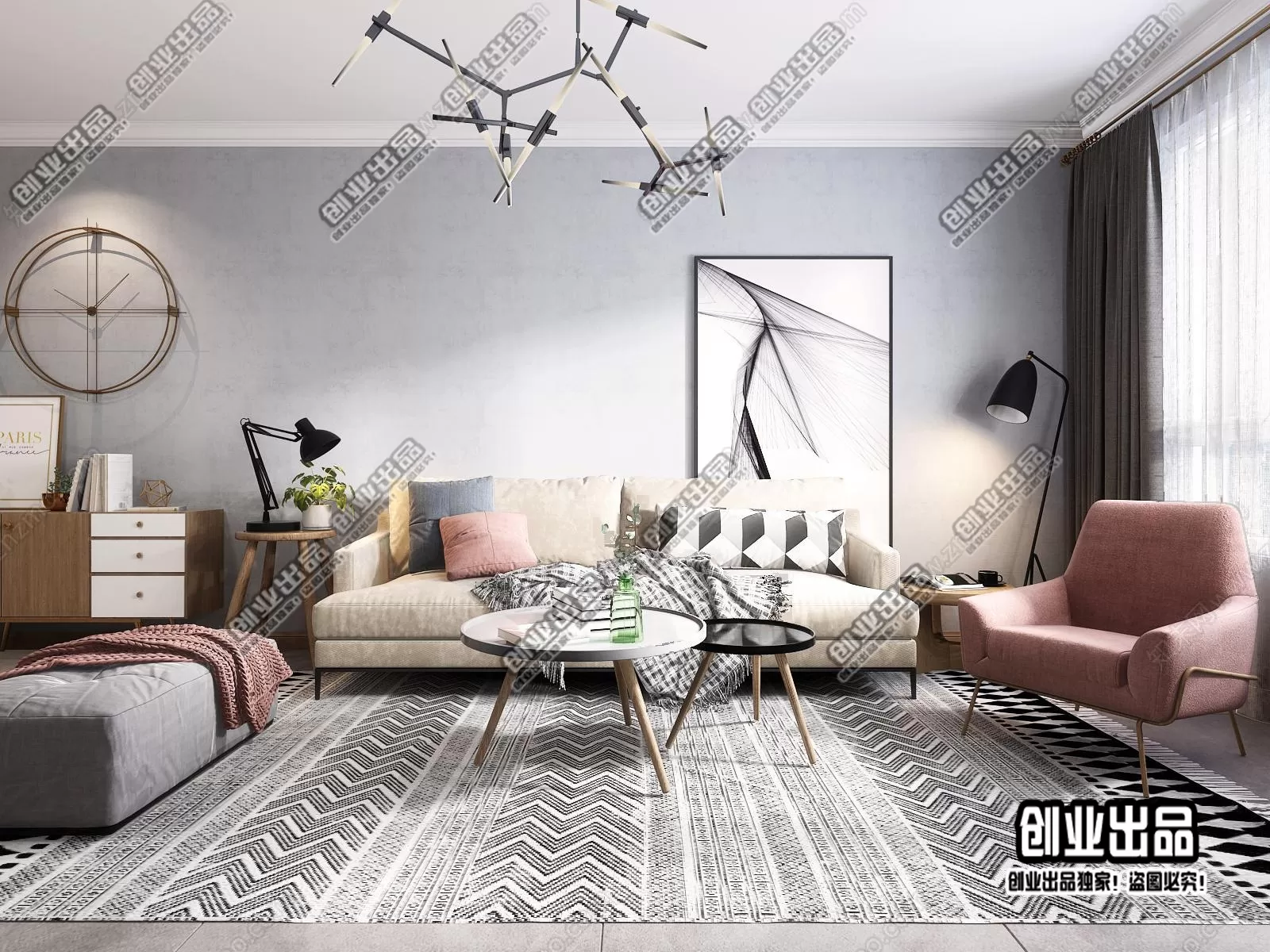 Living Room – Scandinavian architecture – 044