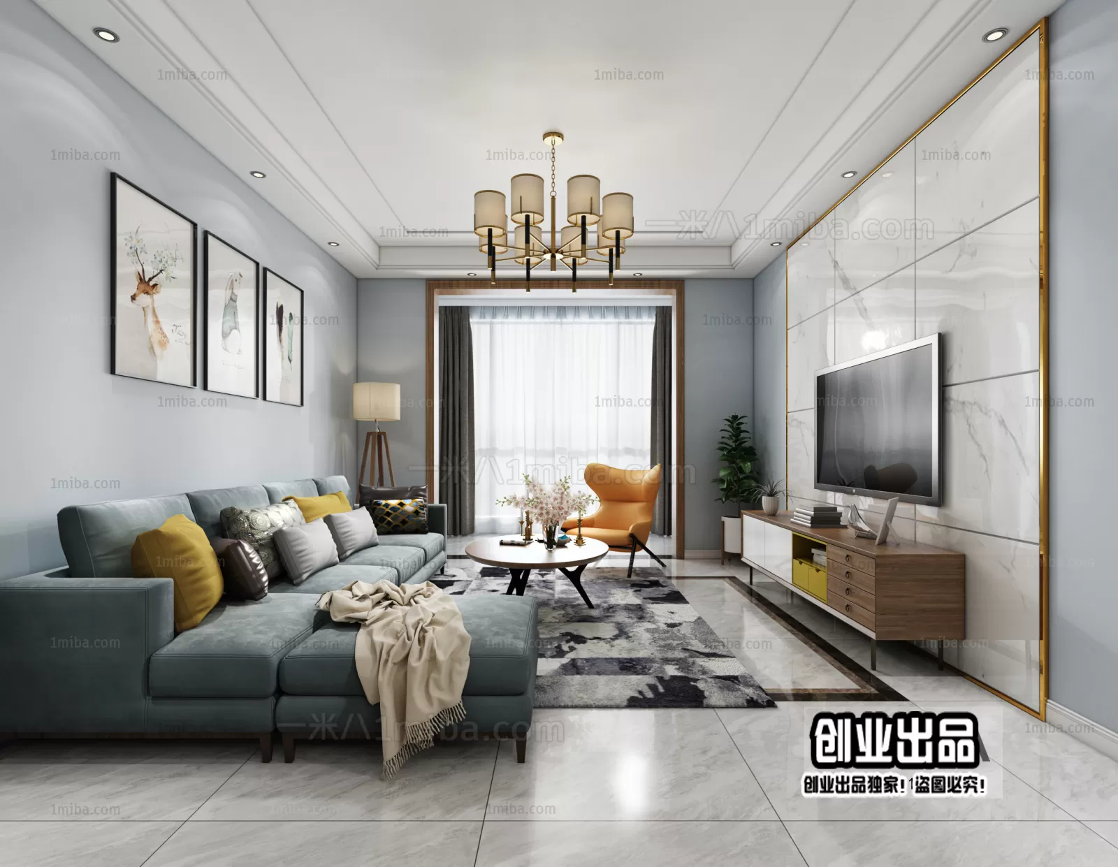 Living Room – Scandinavian architecture – 058