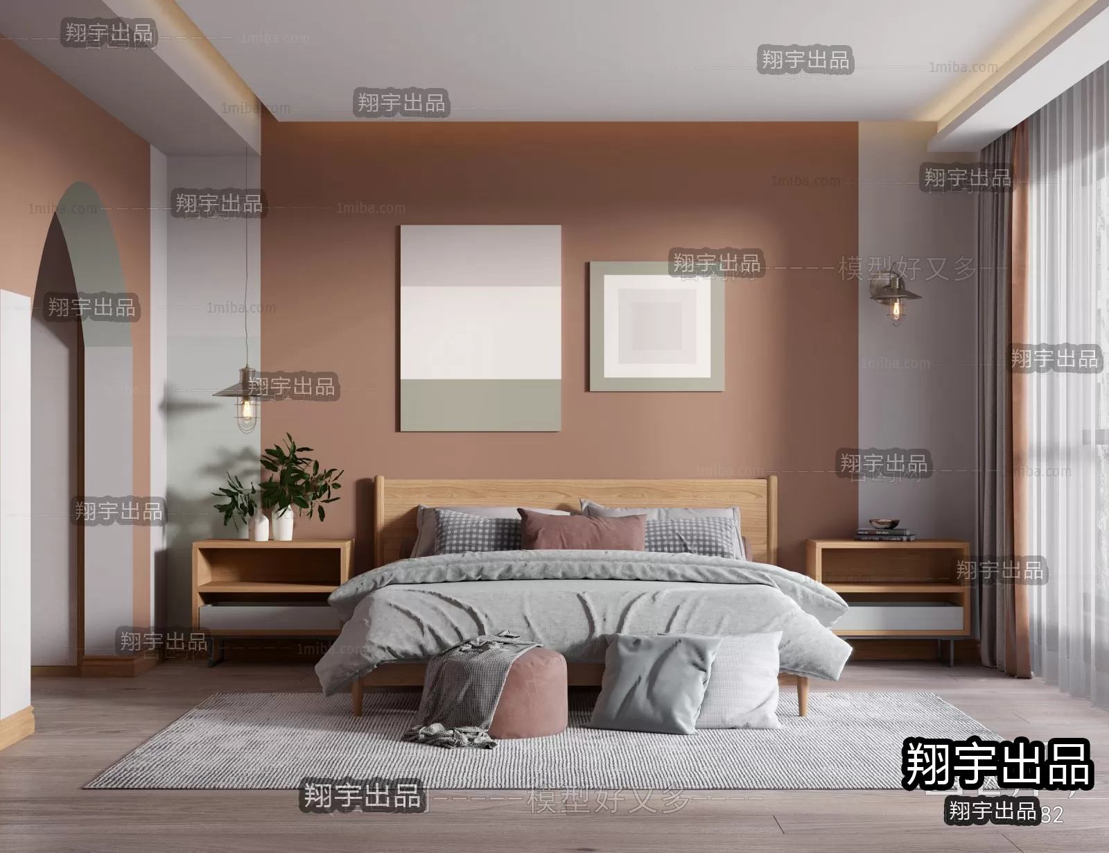 Bedroom – Scandinavian architecture – 006