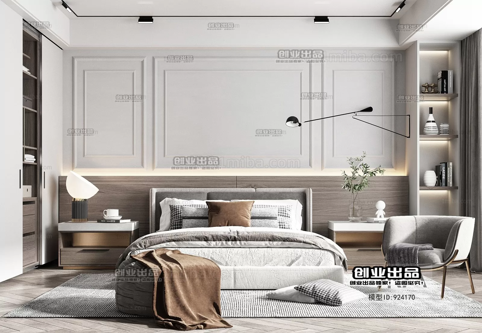 Bedroom – Scandinavian architecture – 034