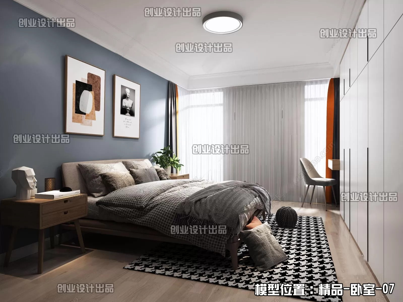 Bedroom – Scandinavian architecture – 038