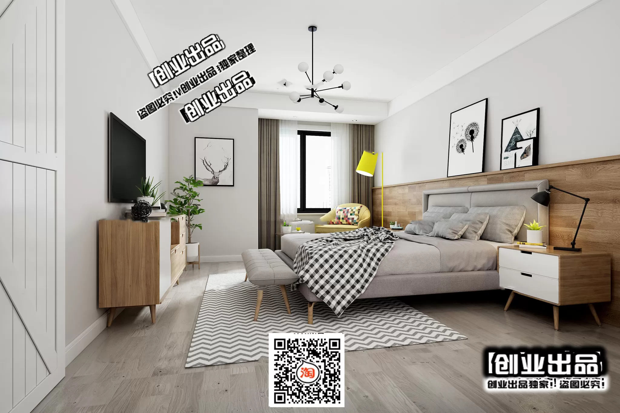 Bedroom – Scandinavian architecture – 042