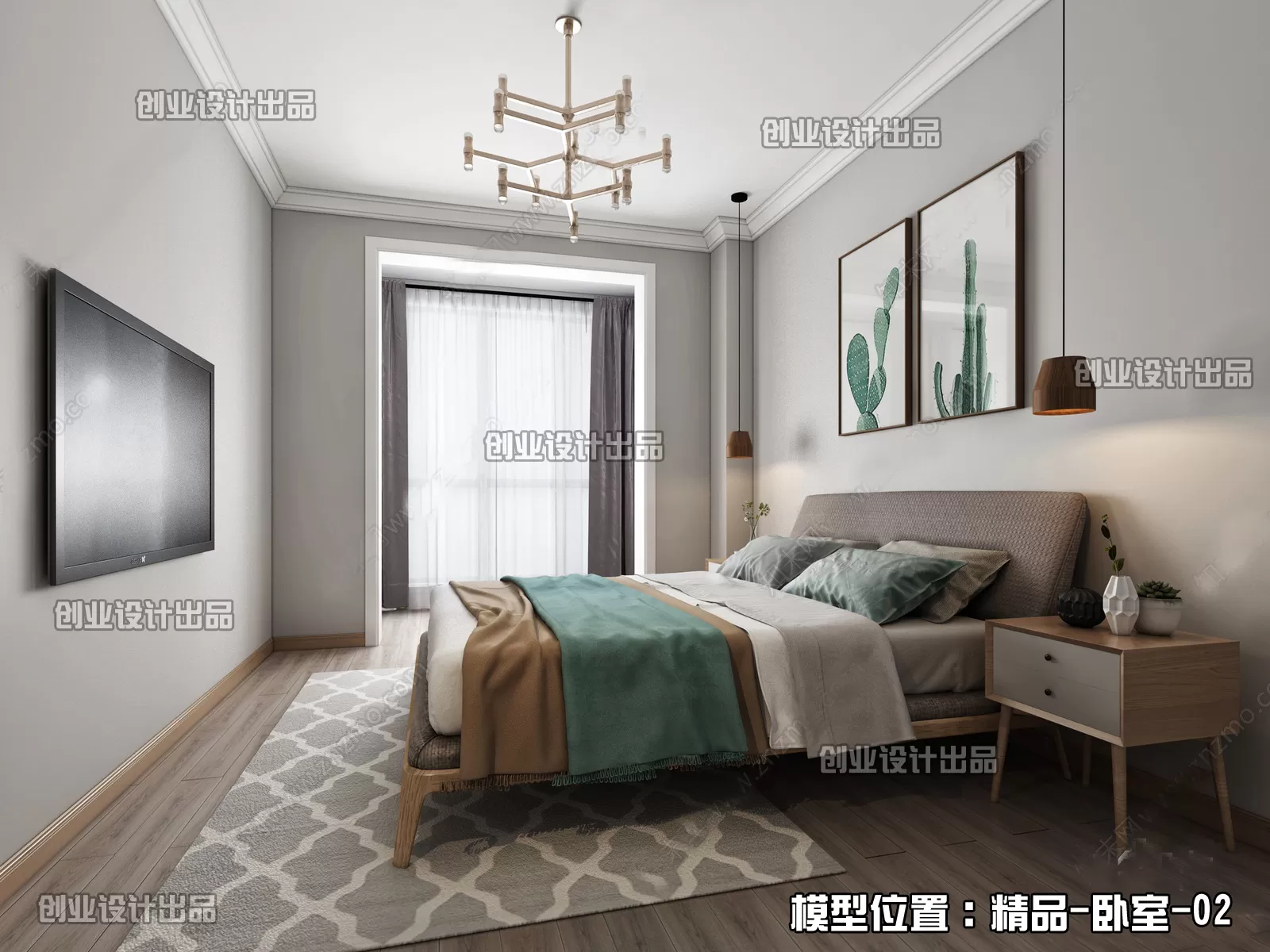 Bedroom – Scandinavian architecture – 058