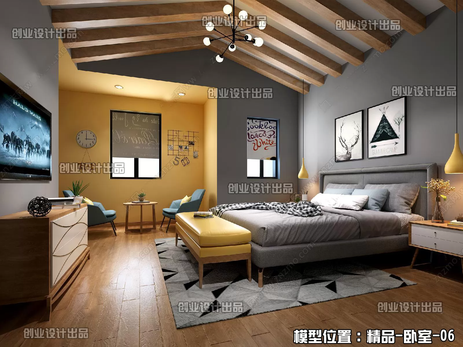 Bedroom – Scandinavian architecture – 063