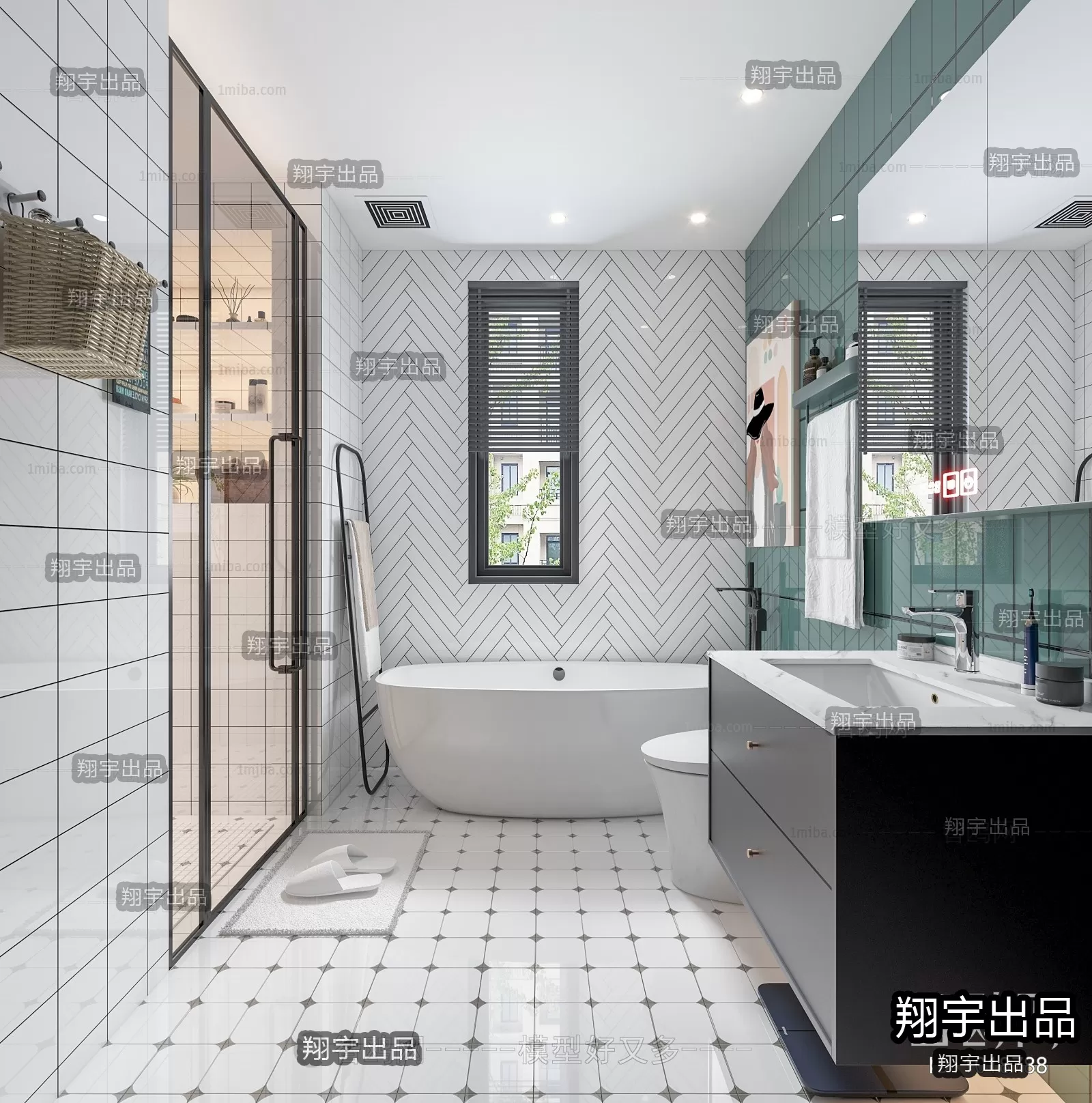 Bathroom – Scandinavian architecture – 001