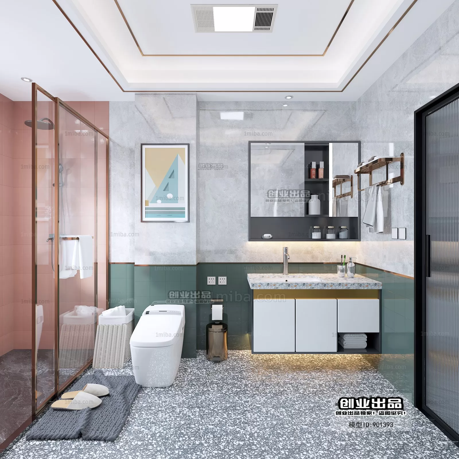 Bathroom – Scandinavian architecture – 016
