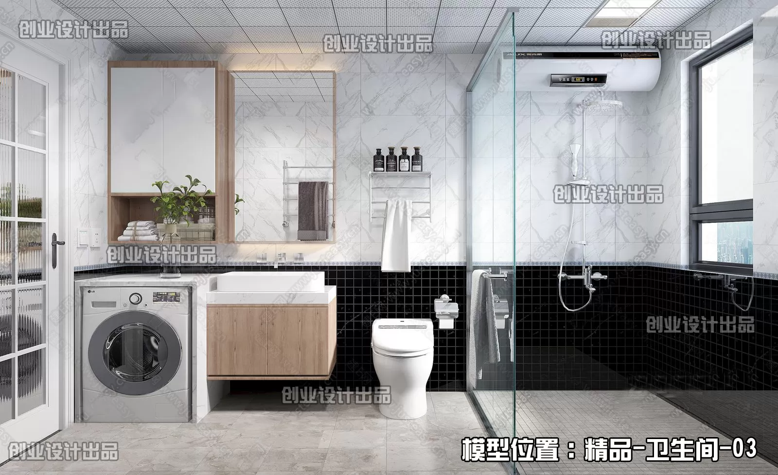 Bathroom – Scandinavian architecture – 024