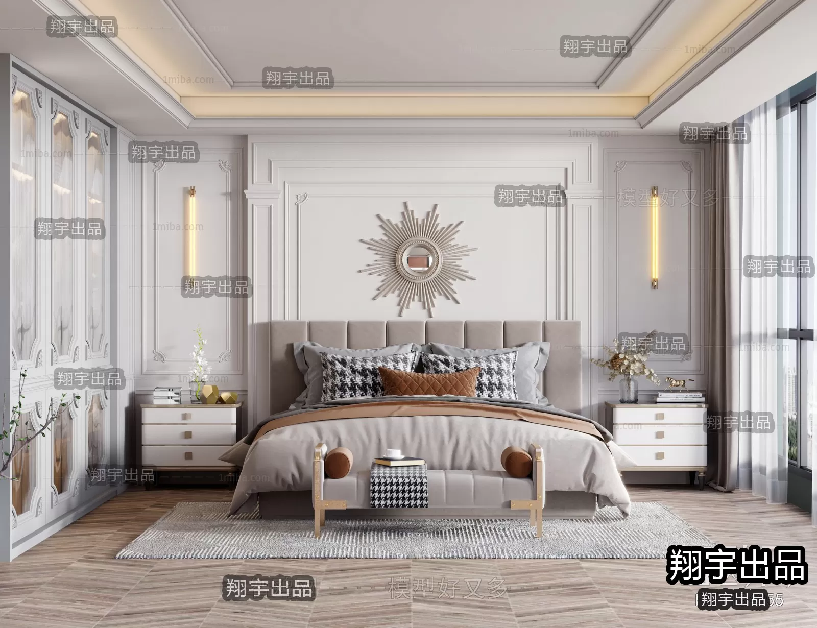 Bedroom – European Design – 3D66 – 3D Scenes – 013