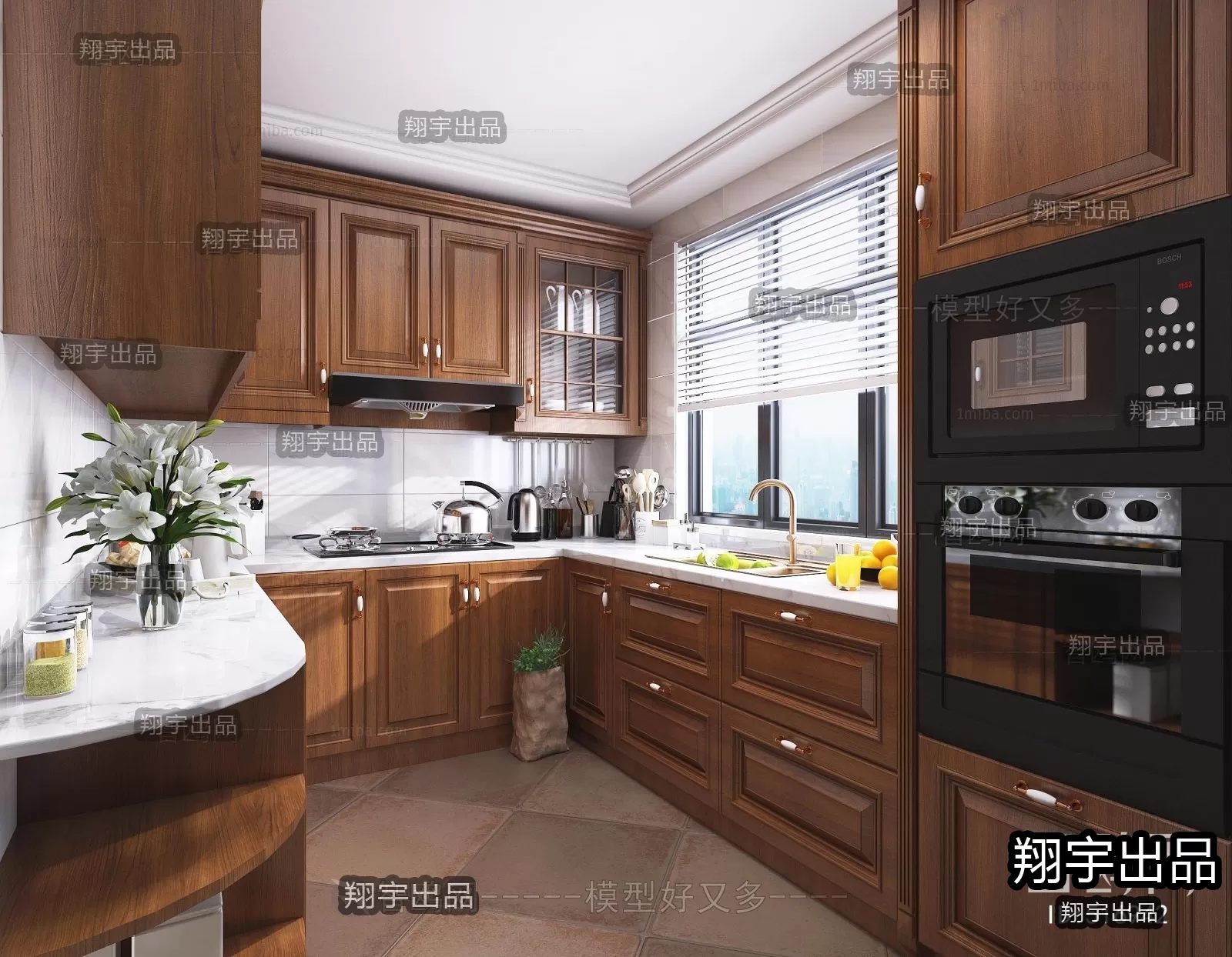 Kitchen – European Design – 3D66 – 3D Scenes – 007