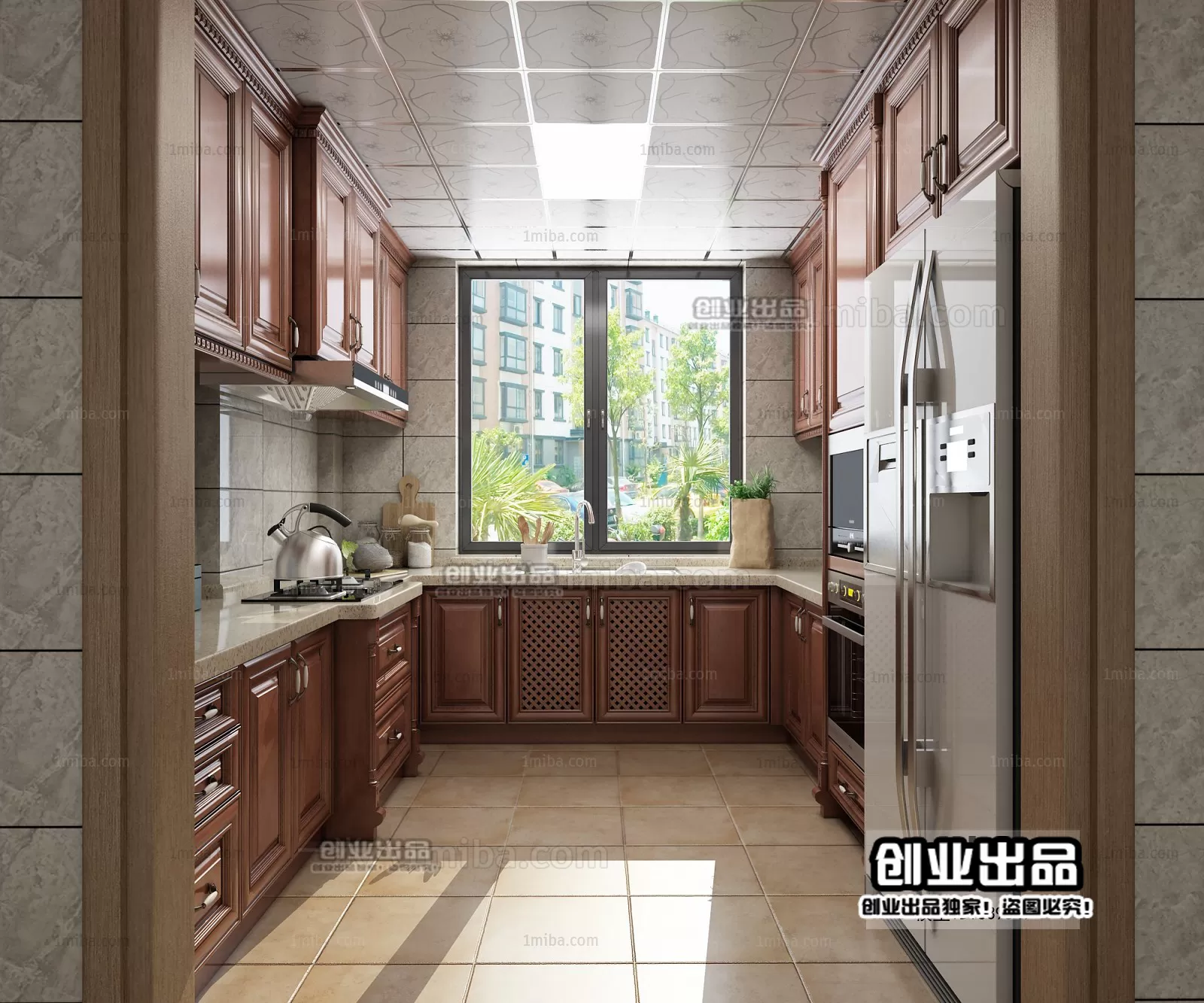 Kitchen – European Design – 3D66 – 3D Scenes – 008