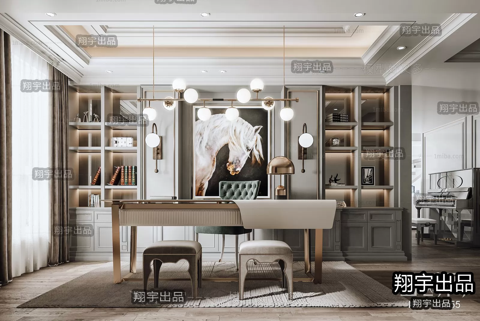 Office – European Design – 3D66 – 3D Scenes – 001