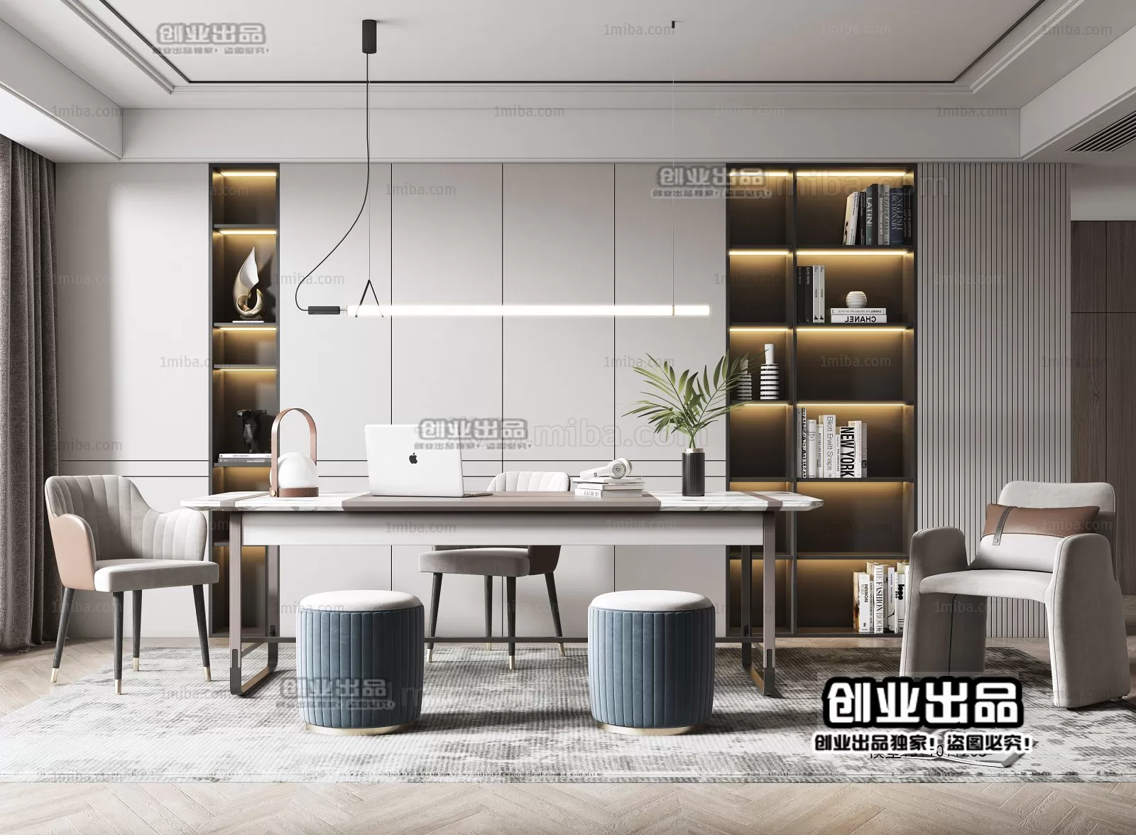 Office – European Design – 3D66 – 3D Scenes – 002