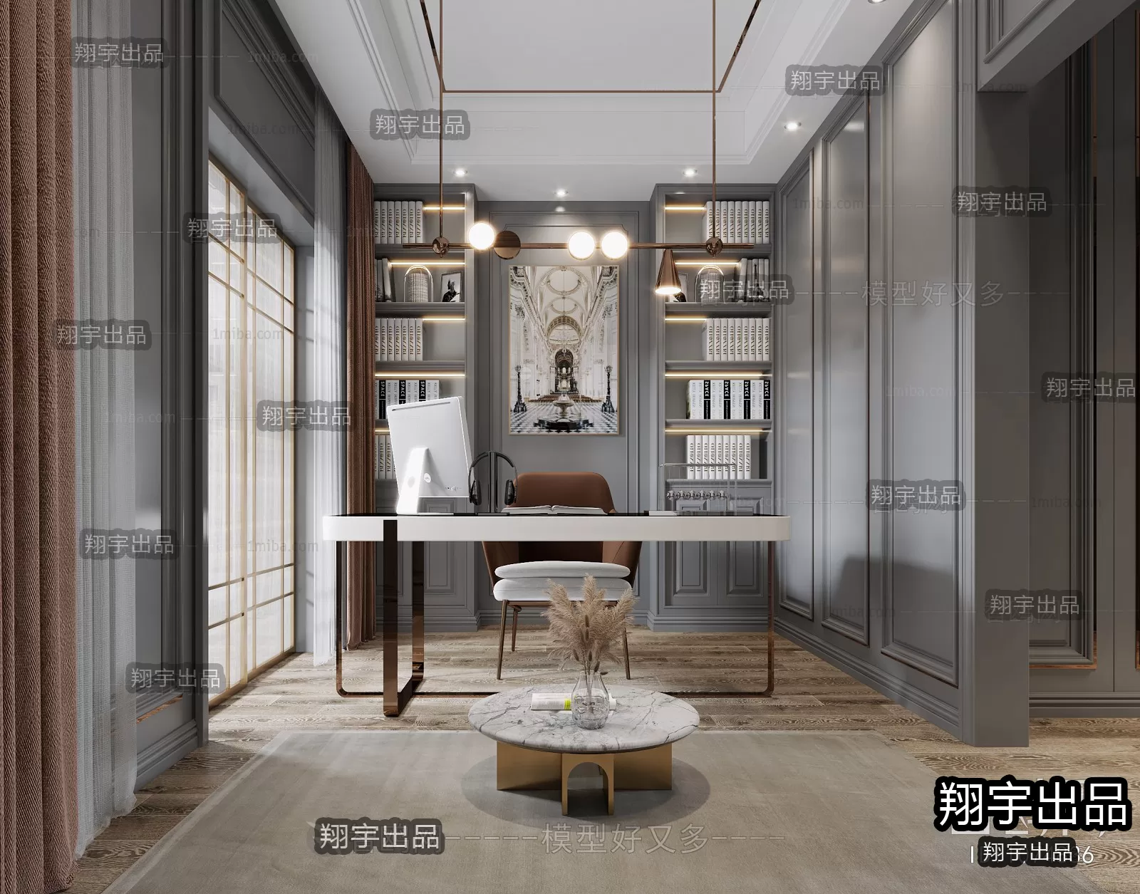 Office – European Design – 3D66 – 3D Scenes – 003