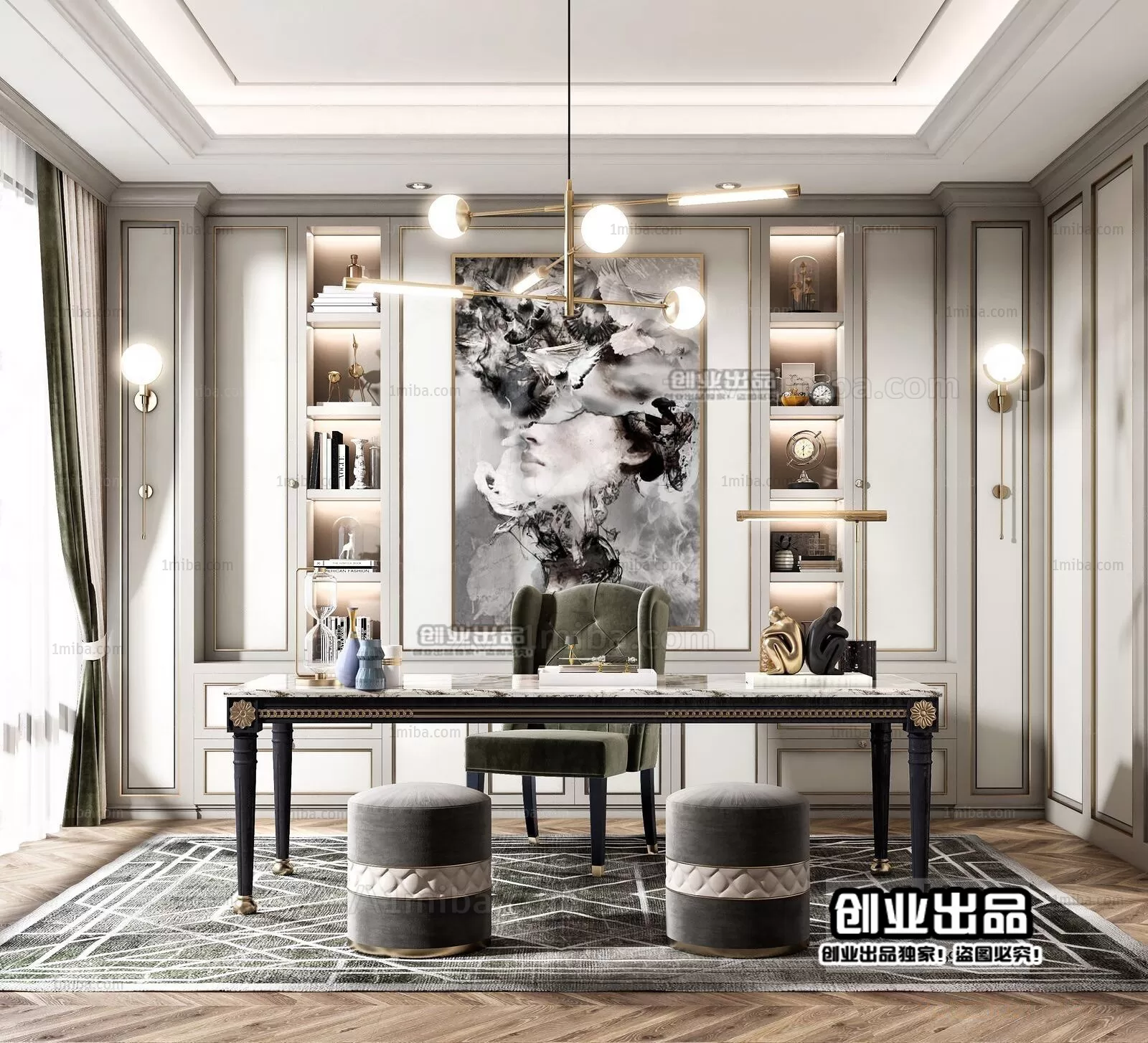 Office – European Design – 3D66 – 3D Scenes – 004