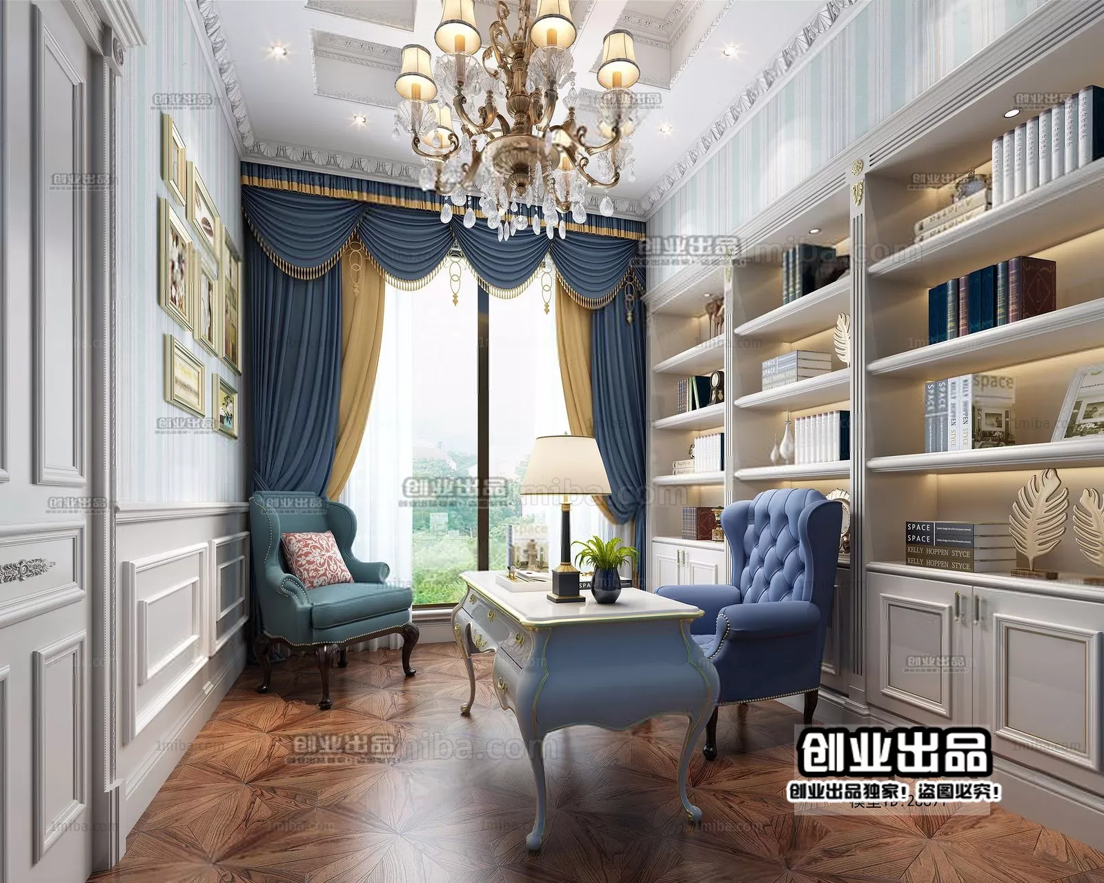 Office – European Design – 3D66 – 3D Scenes – 010