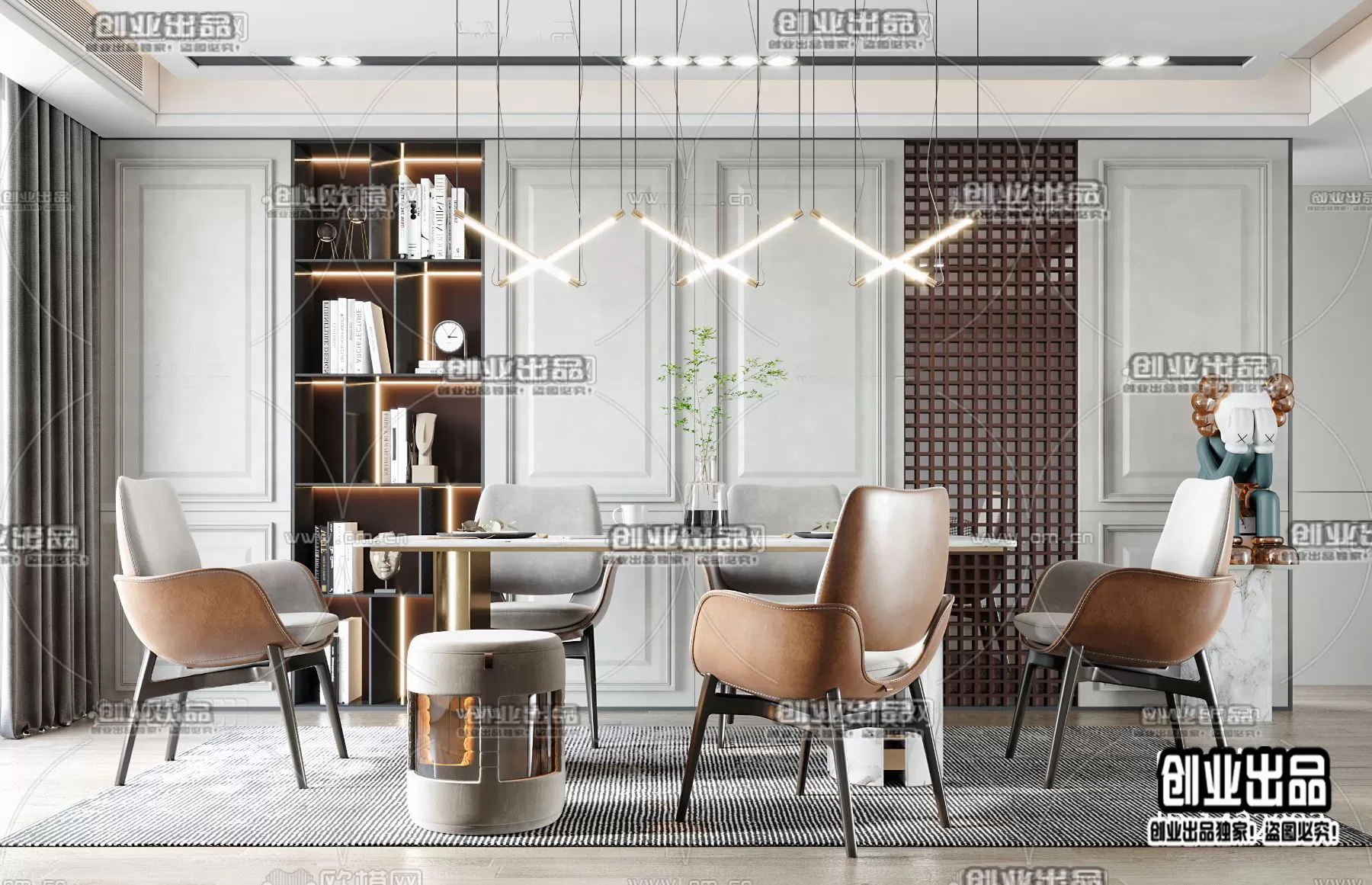 Dining Room – Modern Design – 3D66 – 3D Scenes – 021 Dining Room – Modern Design – 3D66 – 3D Scenes – 021