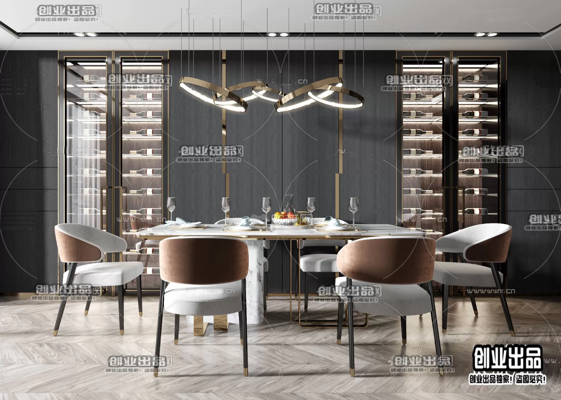 Dining Room – Modern Design – 3D66 – 3D Scenes – 027 Dining Room – Modern Design – 3D66 – 3D Scenes – 027